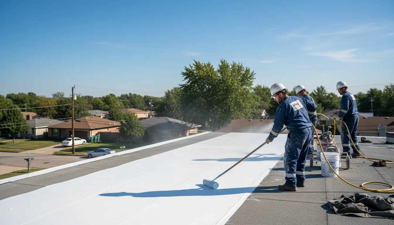 Commercial roof coating in Morrisonville, WI near me